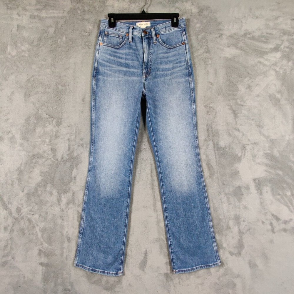 Madewell Jeans Women 27 Blue Bootcut High Rise Denim Stretch Casual Pants 27x30